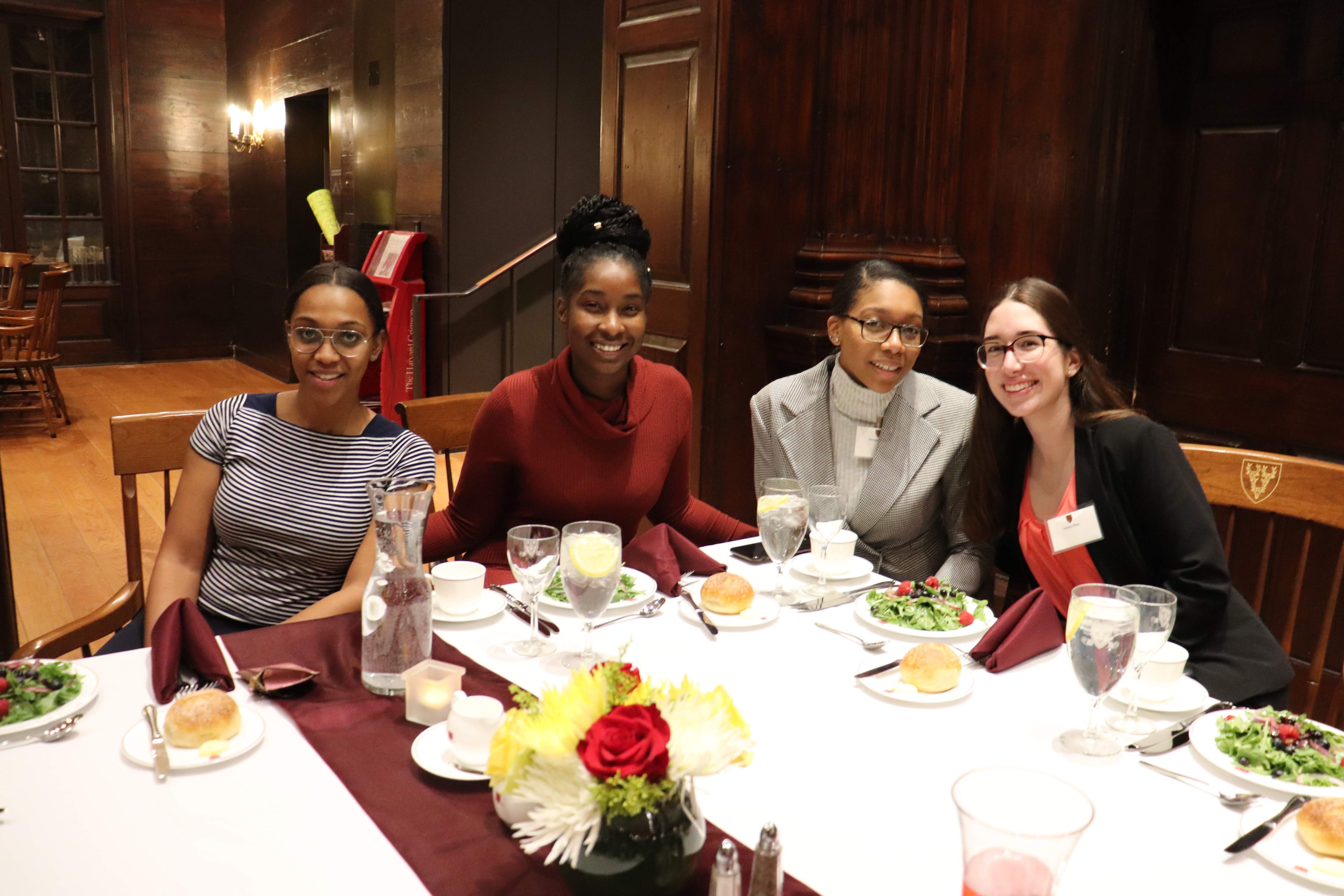 students at junior dinner