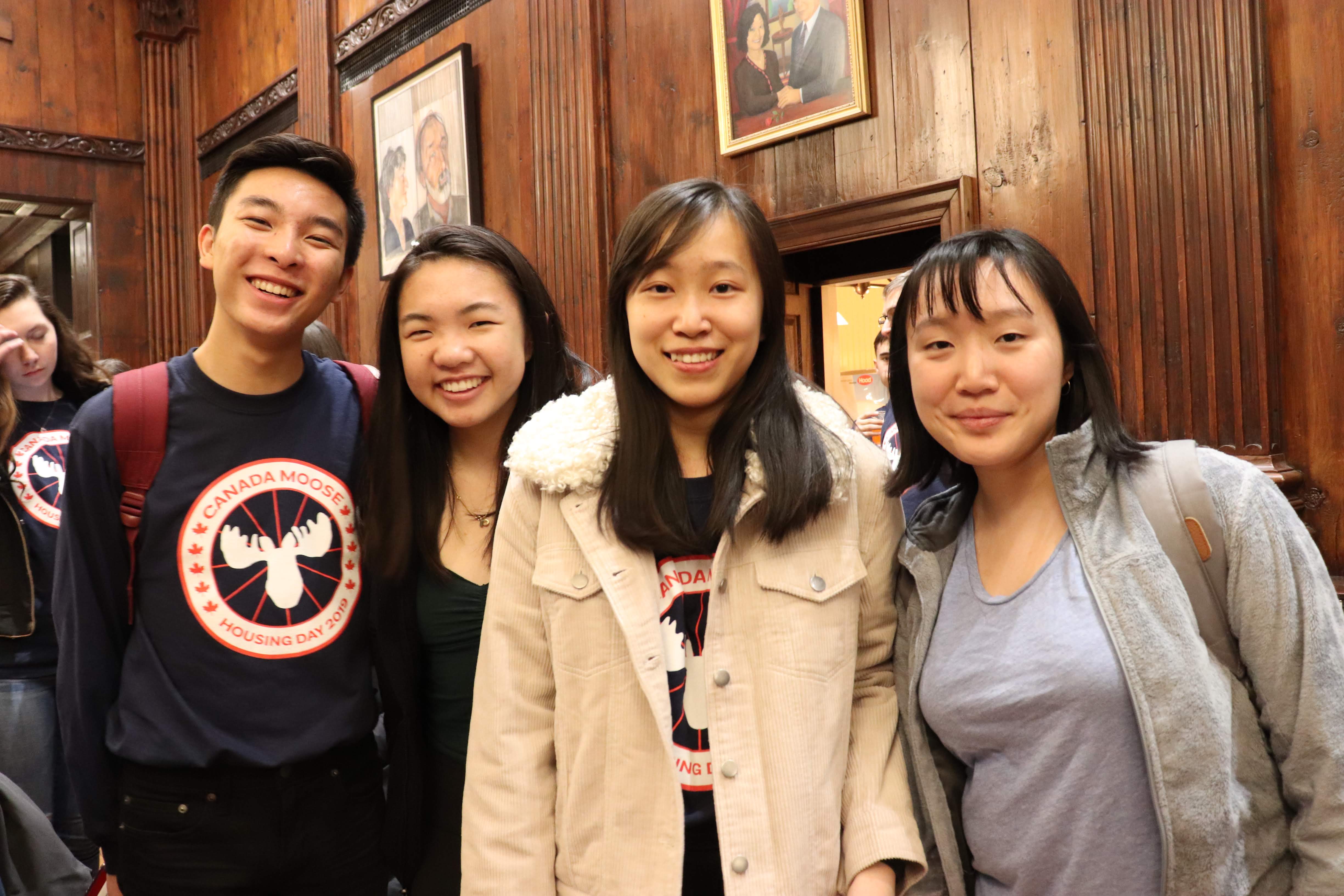 new Dunster house members at study break